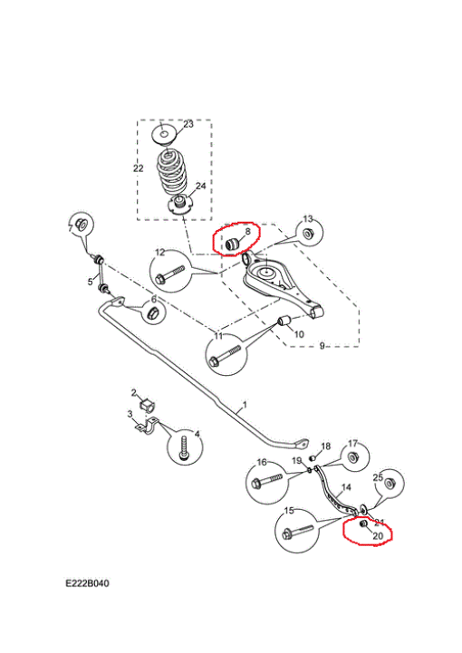 Сайлентблок заднього важеля (не плаваючий) 10019969