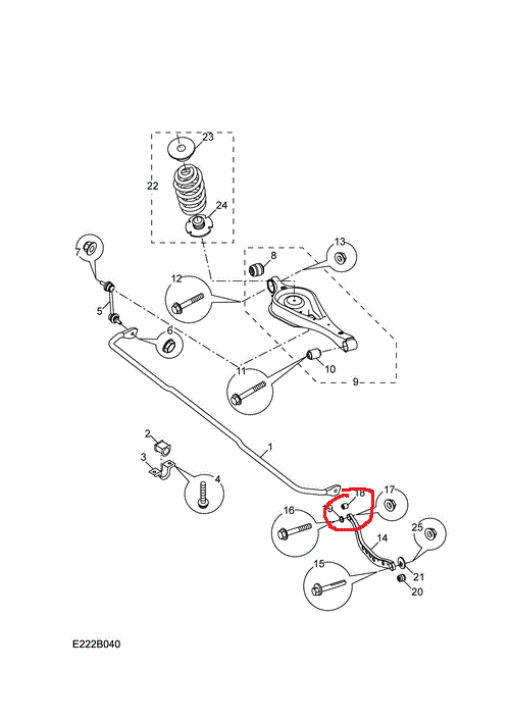 Сайлентблок заднего рычага (бумеранг) 30000167